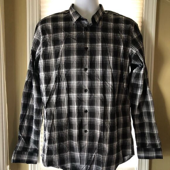Zara Mens Checkered Button down shirt - Picture 2 of 4